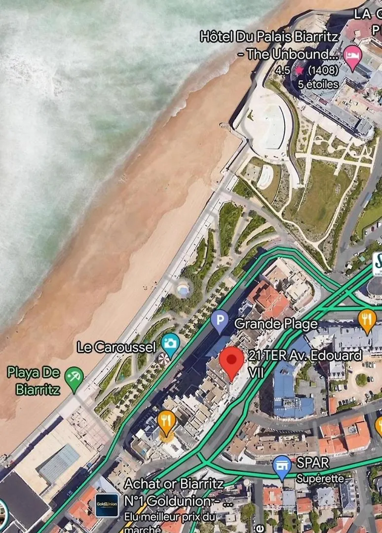 Studio Avec Piscine Face A La Mer Biarritz 0*,  Fransa